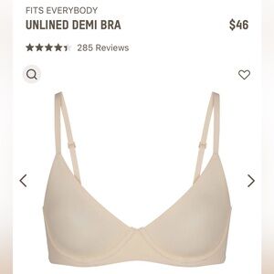 SKIMS fits everyone bra (unlined) size: 34A color: Sand - brand new